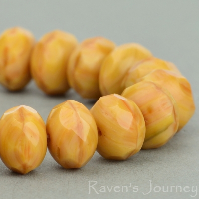 Rondelle (9x6mm) Ivory Opaque
