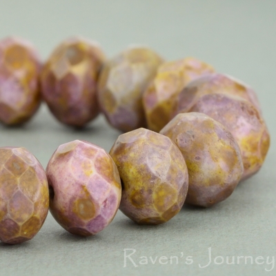 Rondelle (9x6mm) Goldstone Finish