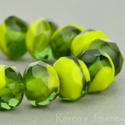 Rondelle (9x6mm) Gaspeite Montana Blue Mix Opaque Transparent