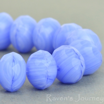 Rondelle (9x6mm) White Sapphire Mix Opaque Transparent #2-osx