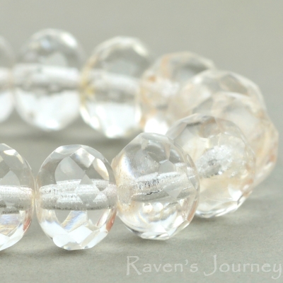 Rondelle (9x6mm) Crystal Transparent