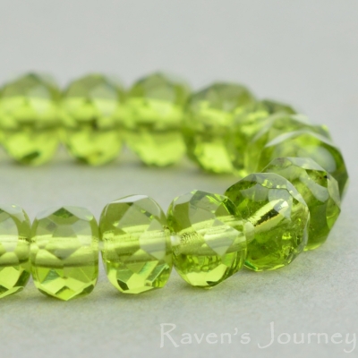Rondelle (5x3mm) Olivine Transparent