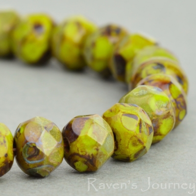 Rondelle (5x3mm) Gaspiate Opaque with Picasso Fullcoat (2)