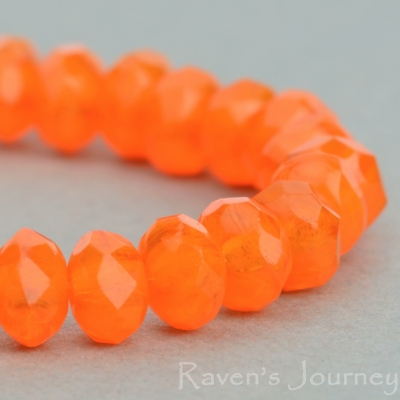 Rondelle (5x3mm) Orange Opaline-osx