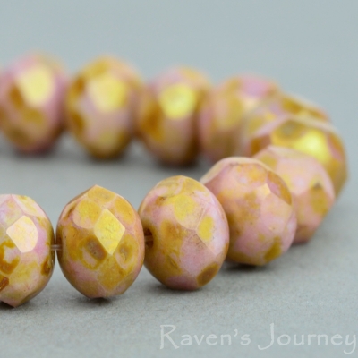Rondelle (7x5mm) Goldstone Finish