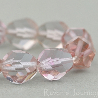 Nugget Cut (8mm) Light Rose Transparent-osx