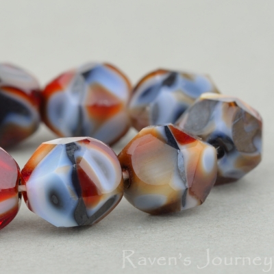 Nugget Cut (8mm) Red Tiger's Eye Opaque