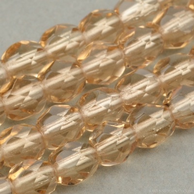 Round Faceted (4mm) Topaz Transparent