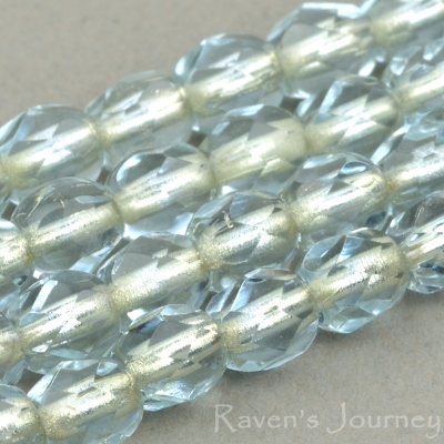 Round Faceted (4mm) Alexandrite Purple Transparent with Silver Lining