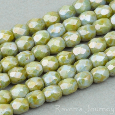 Round Faceted (3mm) Greenstone Finish-osx