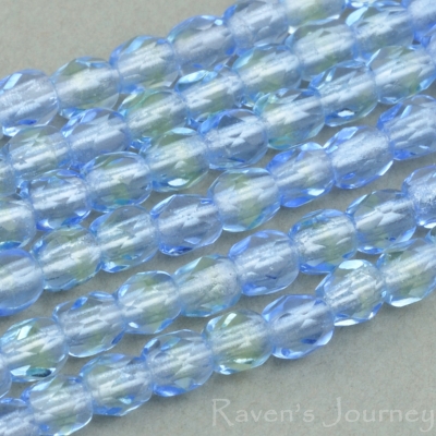 Round Faceted (3mm) Sapphire Blue Yellow Mix Transparent