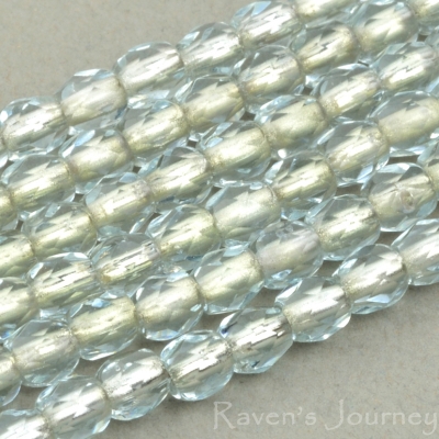 Round Faceted (3mm) Alexandrite Transparent with Silver Lining-osx