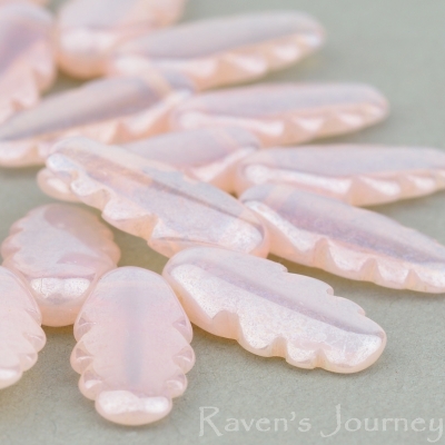 Retro Dagger (14x6mm) Pink Opaline with Luster-osx