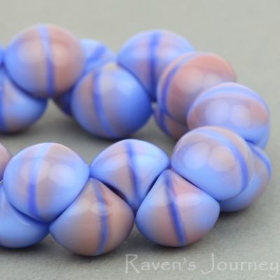 Button Bead (9mm) Periwinkle Pink Mix-osxSilk