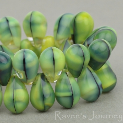 Pressed Drop (9x6mm) Yellow Tiger's Eye-osx