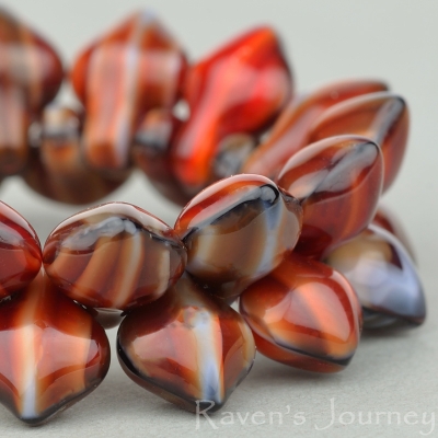 Spade (11x8mm) Orange Tiger's Eye-osx