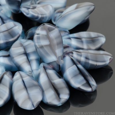 Petal (13x8mm) Grey Tiger's Eye Opaque