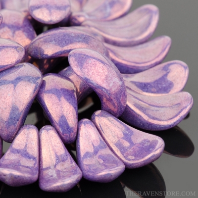 Curved Petal (13x7mm) Purplestone Opaque-osx