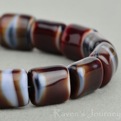 Barrel (8x8x6mm) Red Tiger's Eye