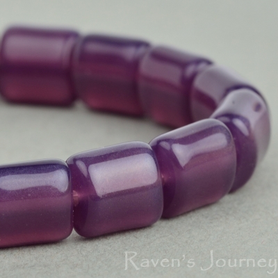 Barrel (8x8x6mm) Purple Opaline-osx