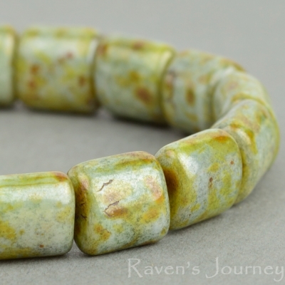 Barrel (8x8x6mm) Greenstone Finish-osx