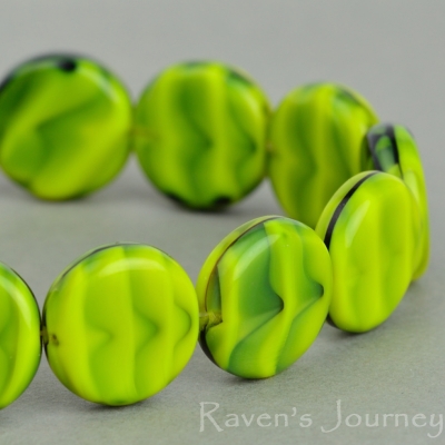 Pressed Coin (12mm) Yellow Tiger's Eye