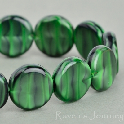 Pressed Coin (12mm) Green Tiger's Eye-osx