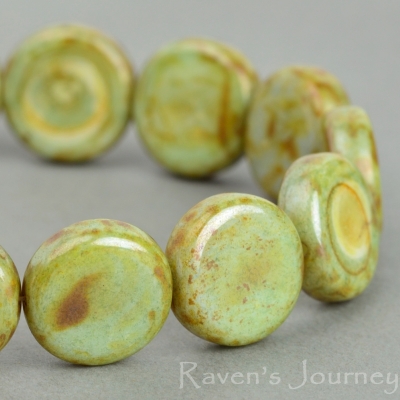 Pressed Coin (12mm) Greenstone