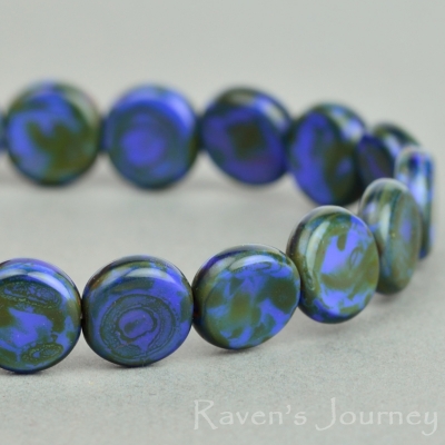 Coin (8mm) Blue Silk with Picasso Fullcoat-osx