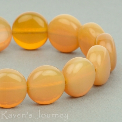 Lentil (10mm) Butterscotch Opaline
