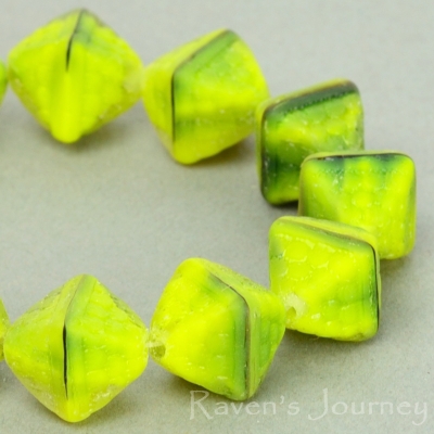 Double Pyramid (12x10mm) Yellow Tiger's Eye Matte