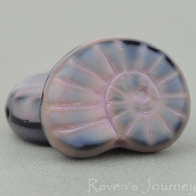 Nautilus (17x14mm) Pink Jet Mix Opaque
