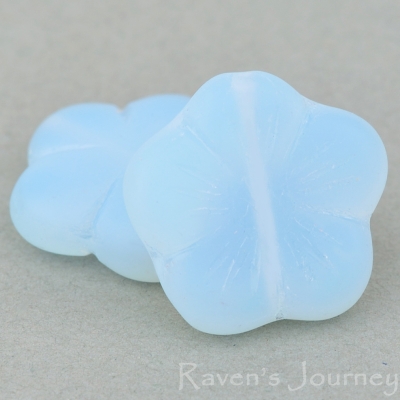Flat Flower (14mm) Lilac Opaline Matte