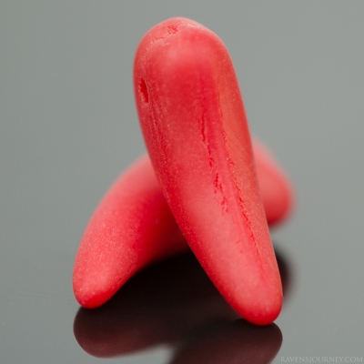 Chili Pepper (13x5mm) Red Opaque Matte-osx