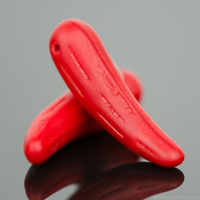 Chili Pepper (24x6mm) Red Opaque Matte-osx