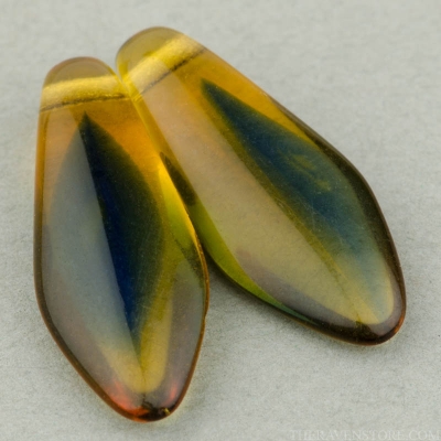 Large Dagger (17x7mm) Amber Sapphire Transparent-osx