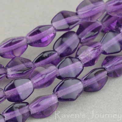 Pinch Bead (5mm) Amethyst Transparent