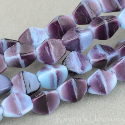 Pinch Bead (5mm) Purple Turquoise Mix Opaque-osx