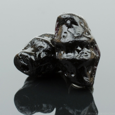 Irregular Oval (10x6mm) Jet Opaque