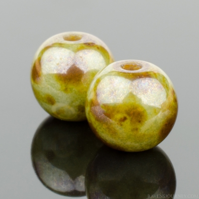 Pressed Round (5mm) Greenstone Finish