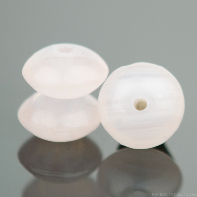 Disc Spacer (7x4mm) Pink and Crystal Transparent Mix