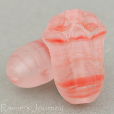 Tulip (12x8mm) Red, Crystal, and Amber Mix Transparent Matte