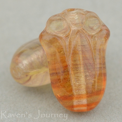Tulip (12x8mm) Burnt Orange Topaz Uranium Mix Transparent