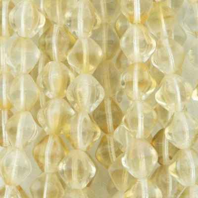 Bicone (6X6mm) Crystal with Champagne Luster Finish