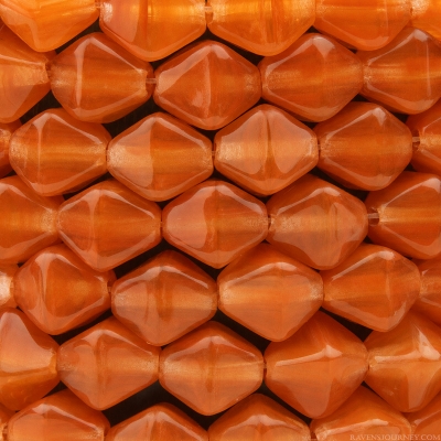 Bicone (6X6mm) Carnelian Crystal Opaline Mix