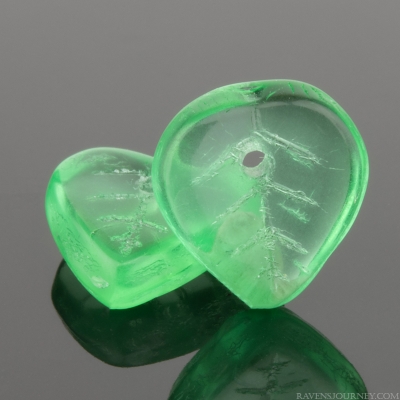 Top Drilled Heart Shaped Leaf (9mm)