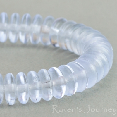 Disc Spacer (6mm) Blue Sapphire Transparent