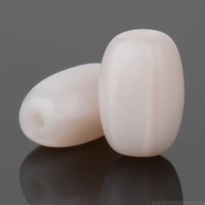 Four Sided Rice Bead (8x5mm) Pink Silk