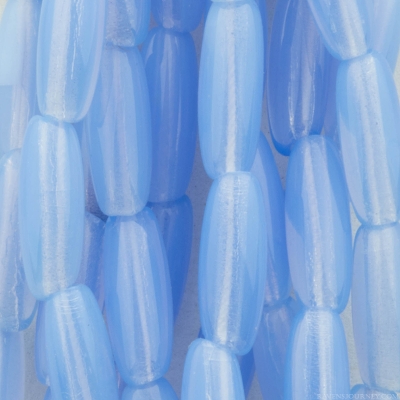 Oval Rice (9X4mm) Sapphire Blue Opaline