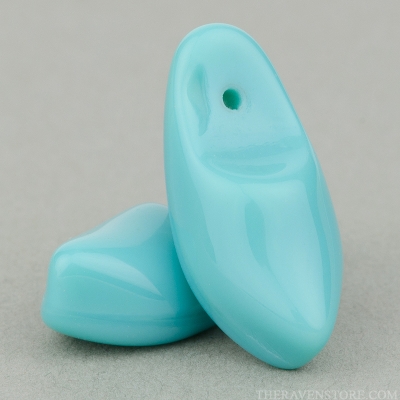 Dutch Clog (19x9mm) Turquoise Opaque